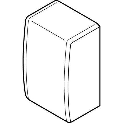 Embout pour moulure Keva 75x20mm blanc Artic (11605)