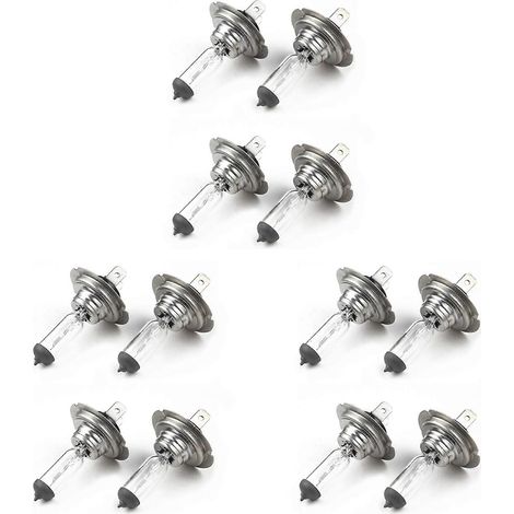 12 x H7 Autoscheinwerferlampen 12V / 55W Halogen Standardlampe