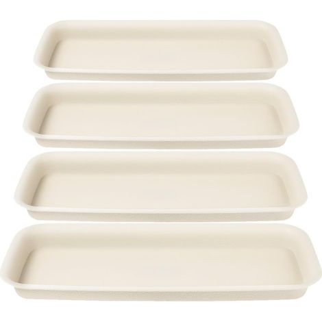 4 Stück Pack Pflanzteller aus Kunststoff für Blumentöpfe