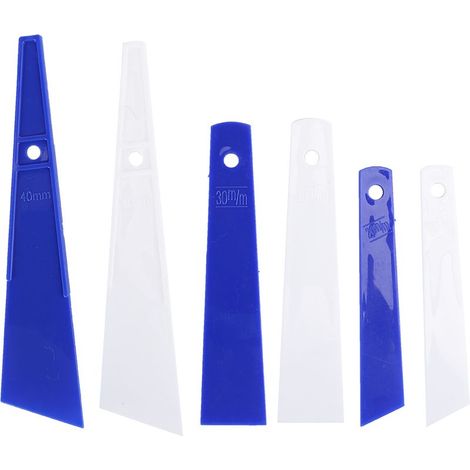 Set mit 6 Kunststoffspateln für Klebstoff, Glättungswerkzeuge für Lederarbeiten, handgefertigtes Nähzubehör. (1/5)
