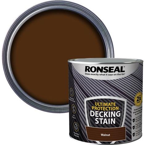 Ronseal Ultimate Protection Decking Stain Walnut 2.5 litre