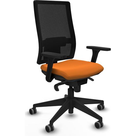 Sedia da ufficio piqueras y crespo Horna similpelle nero 120 Kg