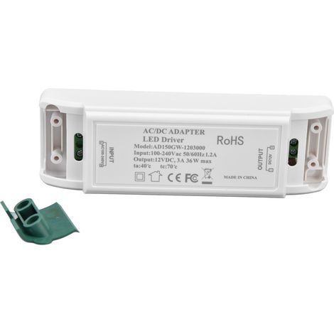 LED-Leistungstreiber 12V DC 36W 3A Konstantstrom-Spannungsadapter LED-Treiber 100-240V (1/5)