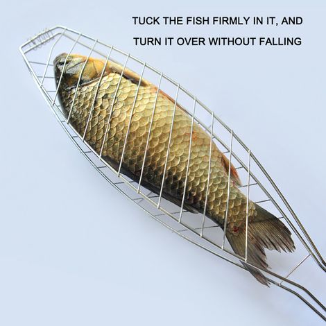 Pince à barbecue pour poisson, outil de grillade en extérieur, lot de pinces de cuisson (1/4)