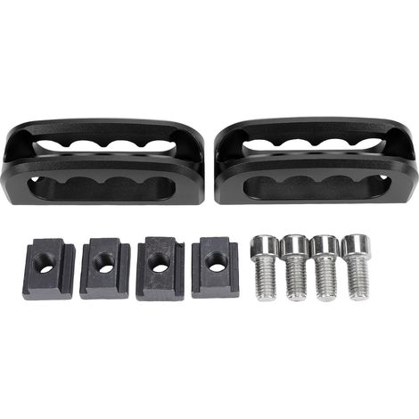 Taquet de rail de lit de chargement PT278-35160, conception de motif ondulé en aluminium, remplacement Stable pour Tacoma 2005 – 2024 noir (1/5)