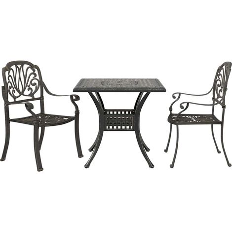 Maison Exclusive - Ensemble de bistrot 3 pcs bronze aluminium coulé (1/5)