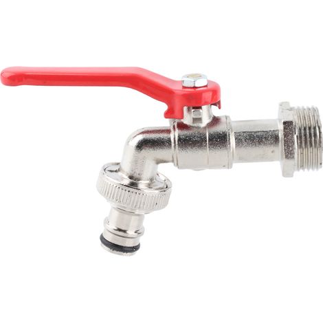 Ortviai Robinet d'arrosage en alliage de zinc – Modèle Zbb.02-202A, étanche et haute pression pour jardin et machine à laver
