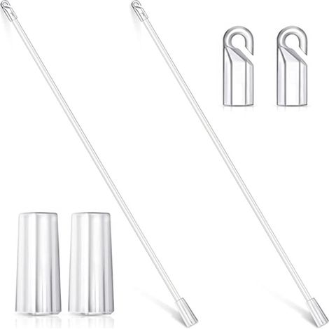 Retail of 60CM (24-inch) transparent acrylic swivel blind rods and curtain rods. (1/5)