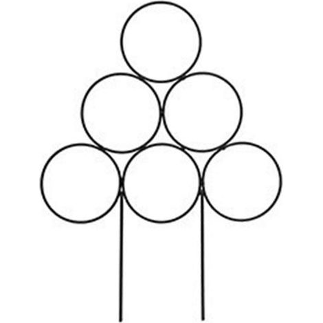 Robustes, reißfestes Eisengitter, runder Blumenständer für Garten, Terrasse, Balkon und langlebigen Außenbereich.
