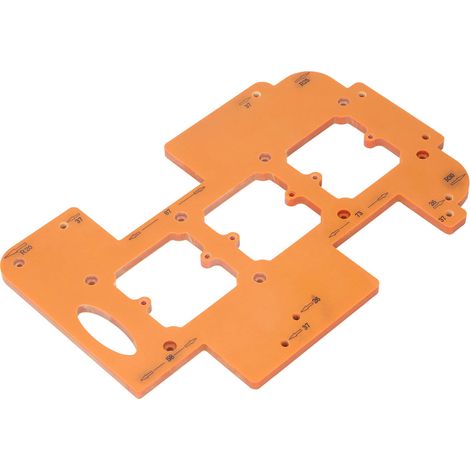 Gabarit d'ouverture pour douille d'interrupteur 70x70 mm, gabarit de boîte inférieure pour douille R20 R25 R30, gabarit d'angle pour défonceuse (1/5)