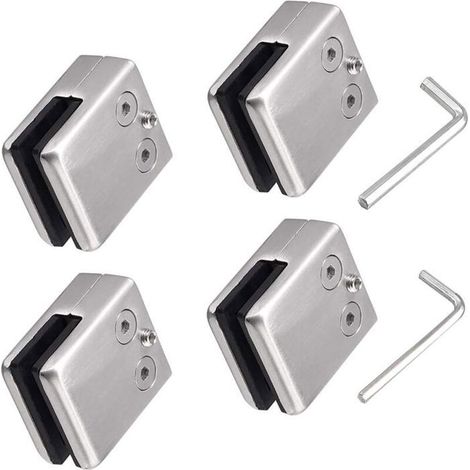 Pinces à verre en acier inoxydable – Lot de 4 – Acier inoxydable 304 – Finition polie satinée (1/5)
