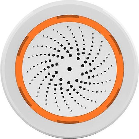 Tuya ZigBee Smart-Sirenenalarm mit Ton- und Lichtsignal, Temperatur- und Feuchtigkeitssensor – Heimsicherheitsalarm für Tuya (1/5)