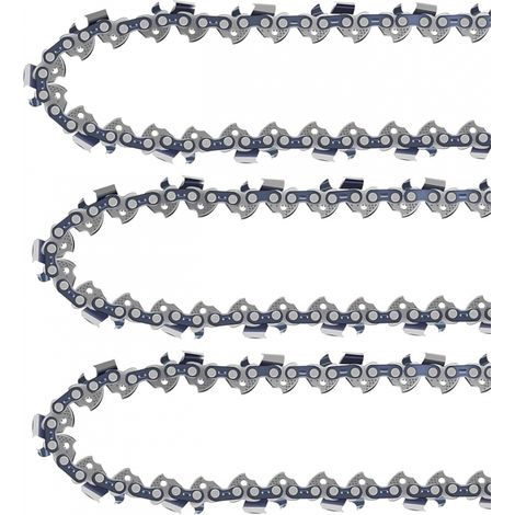 Chaînes de Tronçonneuse cm – LP Maillons Compatibles Stihl Makita Bosch Husqvarna 3x 35 3/8" 1,3mm 52 (1/5)