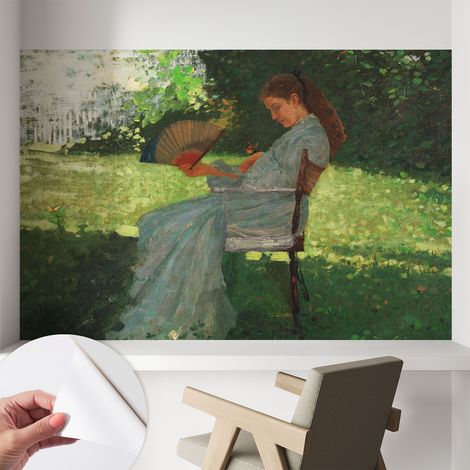 Papier peint autocollant adhésif décoratif avec motifs pour salon et chambre a motif Harmonie estivale 104x70 cm (1/5)