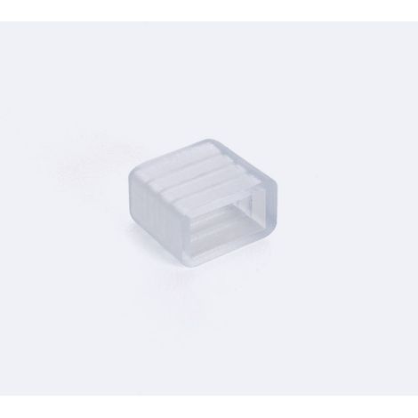 Tapón Final para Tira LED CCT 220V AC 120 LED/m IP65 Ancho 14mm Corte 100cm Transparente (1/2)