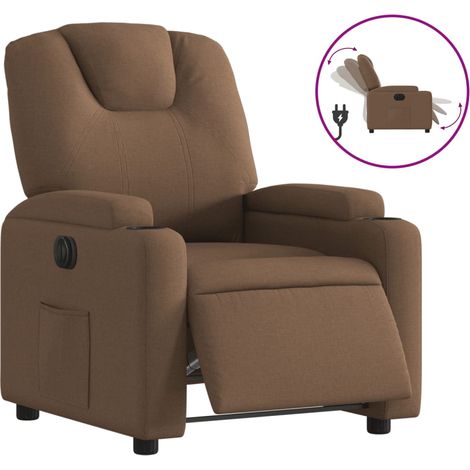 Maison Exclusive - Relaxsessel Elektrisch Braun Stoff