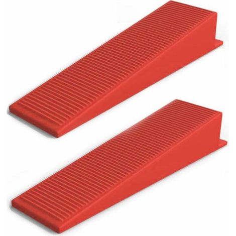 200 piezas Cuñas niveladoras universales para sistema de nivelación de baldosas reutilizable (1/3)