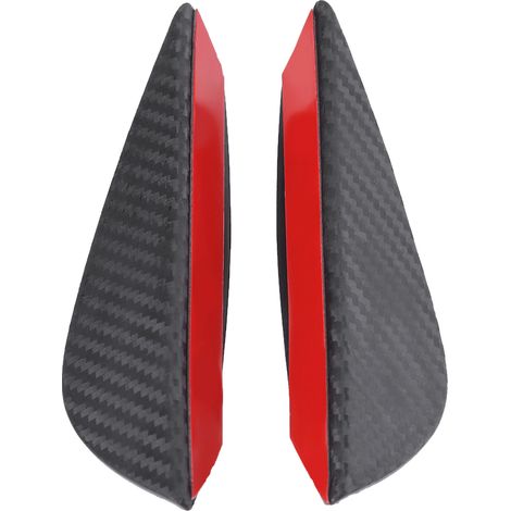 4 Pièces Aileron Avant Universel ABS Fibre de Carbone pour Pare-chocs - Kit Spoiler (1/5)