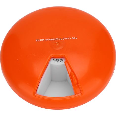 7 cases rotative hebdomadaire pour pilules, organiseur portable 7 grilles en plastique, boîte à médicaments pour voyage, maison, extérieur (1/5)