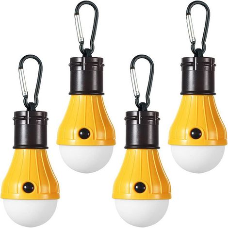 Lampe LED Portable À Pince - Lampe De Secours Pour Camping Randonnée Panne De Courant - 3 Modes Blanc - 3 Piles AAA Non Incluses (1/5)