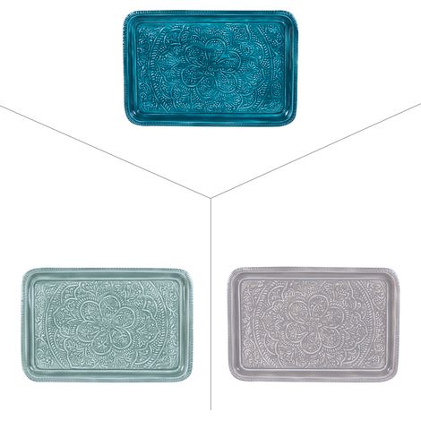 Table Passion - Plateau rectangle 47x31 cm Mandala Bohème (1 modèle aléatoire)