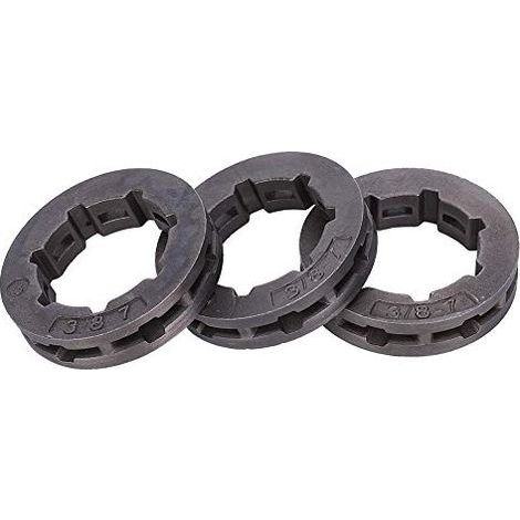 3pcs 3/8in 7T Pignon de TronçOnneuse, 68210 Pignon de Jante d'EntraîNement de ChaîNe, PièCes de Rechange de TronçOnneuse pour 030 031 032 038 041 044 046 064066 MS361 MS362 MS440 (1/5)
