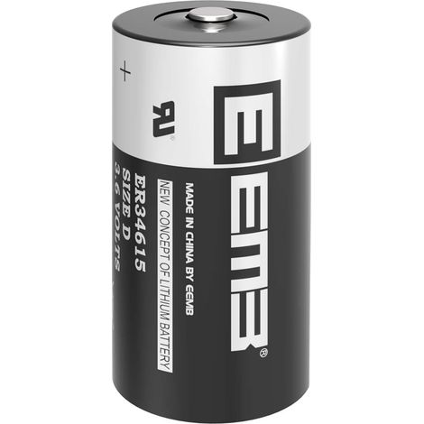 EEMB Batteria al litio ad alta capacità Li-SOCl2 torcia D ER34615 3,6V 19Ah