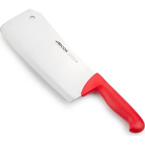 Macheta Arcos Colore - Prof. 297522 in acciaio inox Nitrum e mango ergonomico rosso Polipropilene e foglia 24 cm, e 4 mm di spessore nella valigia