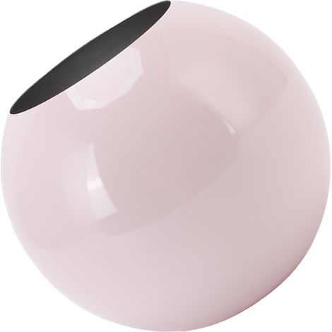 Vase rond rose de style nordique moderne en acier inoxydable, petit vase à fleurs décoratif pour salon ou bureau. (1/5)