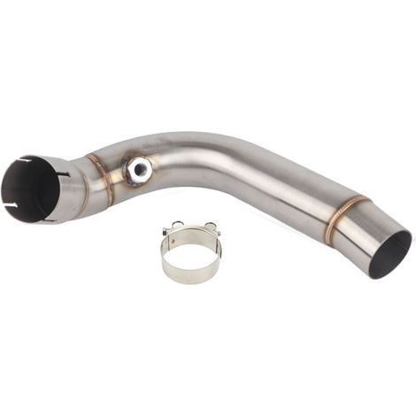 Tube intermédiaire d'échappement, tube de raccordement intermédiaire pour accessoires moto Akozon, tube intermédiaire de silencieux, tube de raccordement intermédiaire pour moto, collecteur de course (1/5)