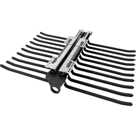 Porte-Pantalons EASYSLIDE Extensible Amorti, Montage Supérieur – Anti-Dérapant, Fermeture Douce, Gain de Place, Format Double
