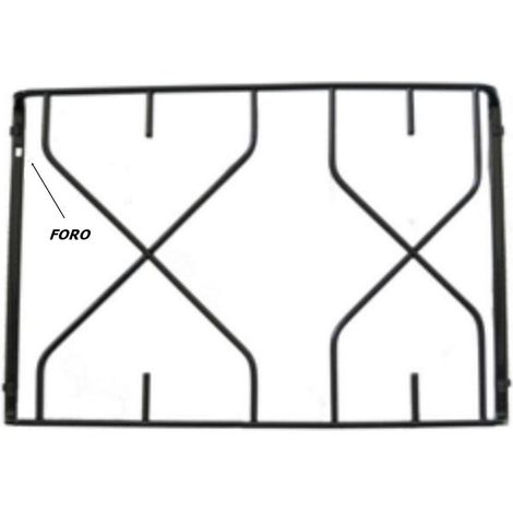 INDESIT ARISTON HOT POINT GRIGLIA NERA CUCINA A GAS 2 F. CM 39,8 X 26 P 2766 (1/2)