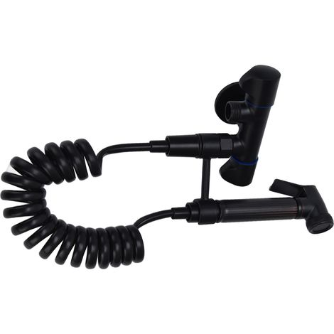 Robinet d'angle pour bidet en cuivre, kit de douchette WC portable avec raccord fileté mâle G1/2, accessoire salle de bain