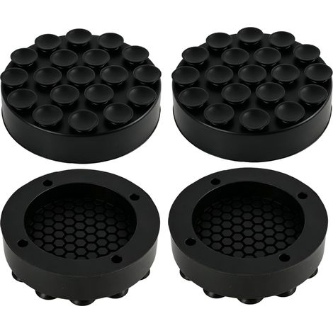 Set of 4 Anti-Vibration Machine Alaver, Non-Slip Pads and Rubber Silent Block, Washing Machine Support to Reduce Noise and Vibration, Versatile Furniture Pads (1/5)