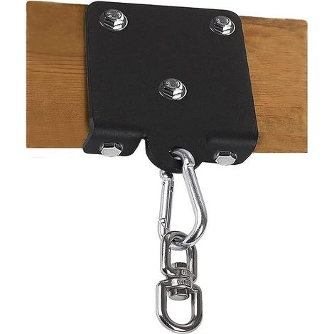 Crochet de suspension robuste pour sac de boxe, rotation à 360 °, crochet de poutre en bois pour entraînement de boxe, Muay Thai, yoga aérien, balançoire et hamac (1/5)
