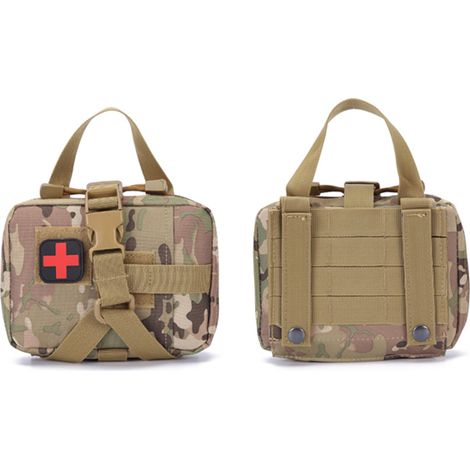 Sacoche de premiers secours tactique, sac médical Molle, pochette de survie d'urgence pour secouristes, boîte médicale extérieure (1/5)