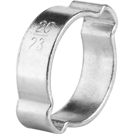 10 colliers de serrage à oreilles en fer galvanisé 5-23 mm pour tuyau essence carburant (20-23 mm) (1/4)