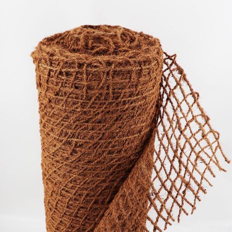 – Natte en fibre de coco 10m – Largeur 1m – Grammage 450g/m² – Protection contre l'érosion pour bassins et pentes - COCO 450 G (1/5)