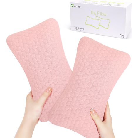 Oreillers Petits pour le Sommeil, 28 x 18 cm Mini Oreiller de Voyage, Petits Oreillers pour le Cou, le Poignet, le Lombaire et le Genou, Oreiller pour Animaux de Compagnie, Coton, Lavable (1/5)