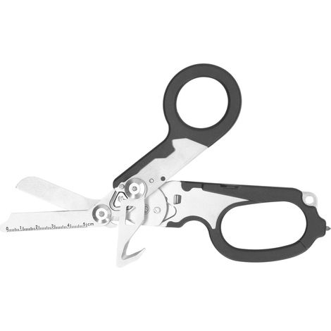 Klappschere aus Edelstahl mit transparenter Skala, Windschutzschneider, Schraubenschlüssel, Werkzeug für den Außenbereich, Schwarz (1/5)