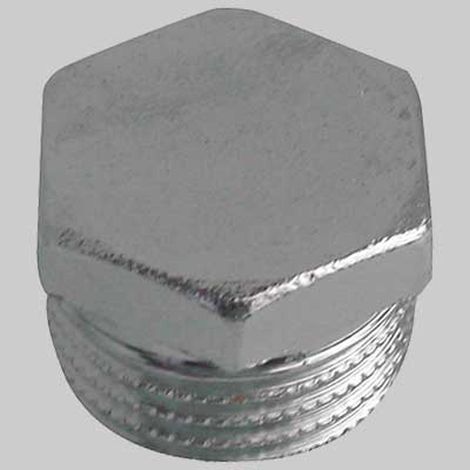 TAPPO MASCHIO ESAGONALE OTTONE CROMATO - 1/2