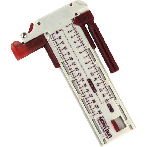 Rayher taglierina circolare, 5 lame di ricambio + 3 mine, per ritagliare e disegnare cerchi con ø 1,2 - 30 cm, taglierina a compasso, per cartone, foto, gomma crepla, 8924400 (1/5)