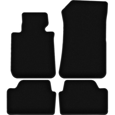 Tapis de sol en velours noir BASIC pour : BMW X1 E84 SUV (2004-2011)