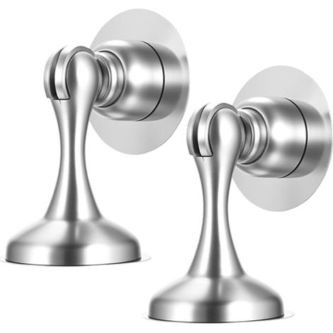 Bloque Portes, Butee de Porte Magnétiques, Bloc Porte Magnétiques Fixation Murale et Adhesive, Door Stoppers, plinthes, maison, bureau, extérieur, intérieur, sol, terrasse (1/5)