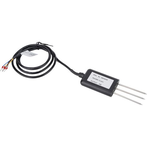 Bodensensor EC-Wert, Feuchtigkeit, Temperatur, wasserdicht (IP68), Edelstahl, ABS, 13,5 cm, Sender/Analysator, Dünger, Blumenerde (1/5)