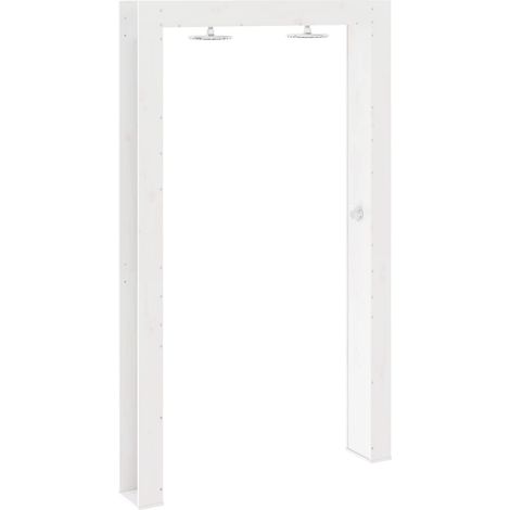 Doccia da esterno 226 cm Legno massello di pino e acciaio inox vidaXL