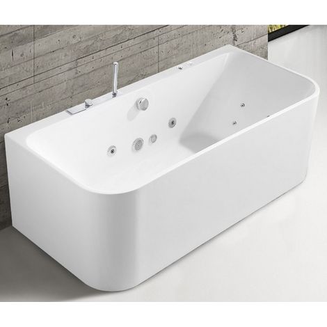 Vasca idromassaggio design elegante bianco lucido  KFF-1700 kamalu