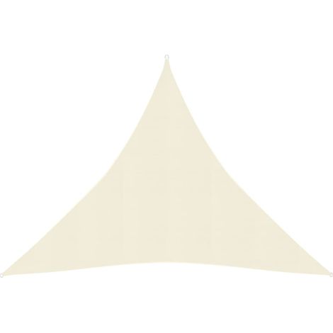 Voile d'ombrage Toile d'ombrage 160 g/m² Crème 4,5x4,5x4,5 m PEHD 82134 (1/5)