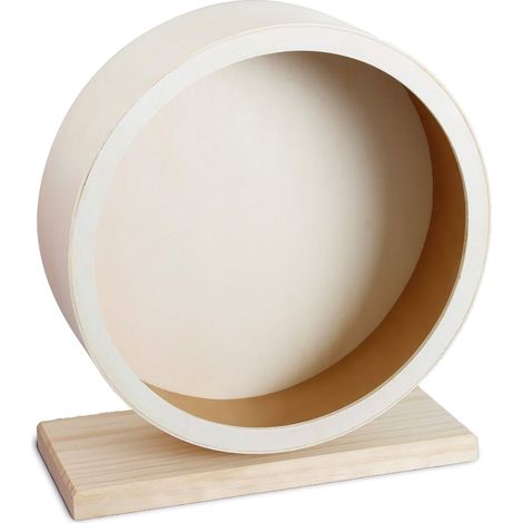Dehner 4205357 - Bicicletta senza pedali per piccoli animali, diametro 30 cm, in legno, colore: naturale, L