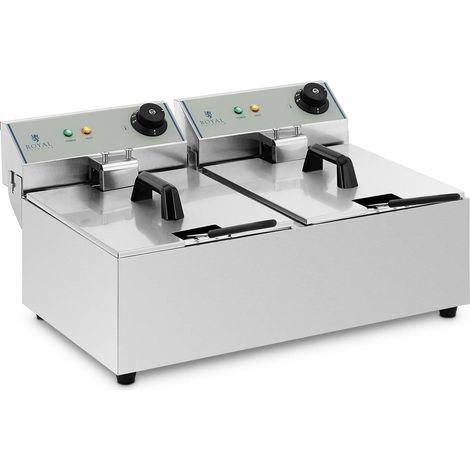 Freidora eléctrica doble 2x5L (1/5)